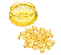 NIYANGLE Adorno de Cornucopia de Cristal Citrino para Decoración del Hogar y Escritorio, Cuenco Amarillo Multifuncional Que Mejora la Prosperidad en Salas de Estar