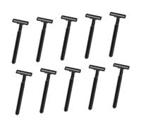 NIYANGLE Afeitadora Corporal Manual Antideslizante 10 Unidades Tamaño Estándar Para Mujeres Depilación Segura En Axilas, Brazos y Espalda Cuchillas Dobles Negras