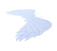 NIYANGLE Alas de Demonio y Ángel para Disfraz de Halloween, Diseño Único Impreso, Material No Tejido Portátil para Fiestas y Actuaciones Escénicas