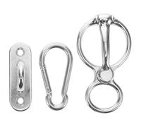 NIYANGLE Anilla de Amarre para Caballo Acero Inoxidable, Accesorio para Equipo de Entrenamiento Ecuestre, Organizador de Aparejos para Establo, Elemento Esencial para Montar y Manejo