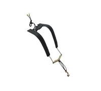 NIYANGLE Arnés de Saxofón y Ajustable de Doble Hombro Varios estilos Efecto Fijo en Cuero y Nylon Negro Buena Capacidad de Carga para Varios estilos Saxofones Alto, Tenor