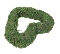 NIYANGLE Aro de Musgo Artificial en Forma de Corazón Verde para Decoración Rústica de Fiestas y Manualidades Aspecto Realista para Interior y Exterior