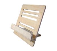 NIYANGLE Atril para Partituras Musicales de Sobremesa, Soporte Resistente y Ajustable en Múltiples Ángulos, Material Sintético Khaki para Uso en Casa