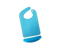 NIYANGLE Baberos Delantales Para Adultos Adulto Babero Comer Babero Práctico Delantal Delantal Bolsa De Comida Azul Comer Babero Grande Elder La Hora De La Comida Babero