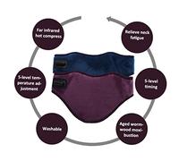 NIYANGLE Banda Térmica Cuello Masajeador Calefacción Eléctrica Protector De Cuello Para Uso Cervical Casa o Oficina