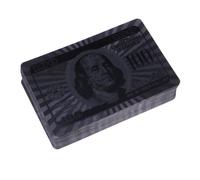 NIYANGLE Baraja de Naipes de Póquer Negro de Papel Excelente Tacto y Buena Resistencia para Juegos de Mesa en Oficina o Regalos Creativos