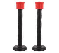 NIYANGLE Barra de Peso para Kettlebell Ergonómica de Plástico Negro, Juego Portátil de 2 Sets para Entrenamiento de Fuerza y Cross Training en Casa