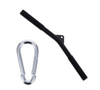 NIYANGLE Barra de Tracción Multifuncional de Acero Negro 50 Cm para Gimnasio, Equipo de Entrenamiento en Casa, Barra para Tríceps y Ejercicios de Fuerza en Polea, Herramienta Fitness