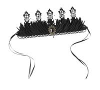 NIYANGLE Barroca Vintage para Mujer Accesorio de Fiesta de Gótico para Halloween Bruja