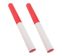NIYANGLE Bastones para Atletismo 2 Piezas Abs 30 Cm Ligeros para Testigos de Pista de Competición y Carreras al Aire Libre Escolares
