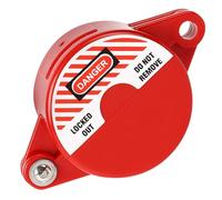 NIYANGLE Bloqueo de Válvula de Compuerta para Grifo de Agua Exterior, Dispositivo de Bloqueo de ABS para Manijas de Válvula Industrial, Adecuado para Volantes de 25-64 MM y Entornos