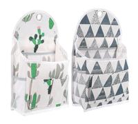 NIYANGLE Bolsa de Almacenamiento Colgante de Lona Transpirable Diseño de Apertura Grande para Organizar en Baño y Barras Colgantes, Pack de 2 Unidades