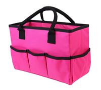 NIYANGLE Bolsa De Almacenamiento Multifuncional para Docentes Pouch Práctico para Utensilios Cosméticos y De Jardinería Rosa