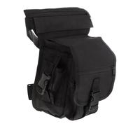 NIYANGLE Bolsa de Muslo de Tela Oxford, Tamaño Único, Color Negro, Correa Ajustable para Senderismo y Camping, Bolso Táctico Multiusos para Actividades al Aire Libre