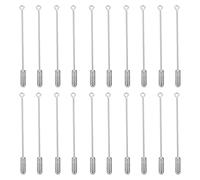 NIYANGLE Broches de Cobre para Ropa Diy, 20 Piezas, Alfileres de Pecho Largos 70mm, Accesorios de Joyería y Manualidades, Pasadores de Seguridad Plateados para Costura y Prendas