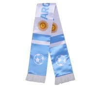 NIYANGLE Bufanda de Fútbol Ligera y Portátil con Diseño Único de Bandera Nacional y Flecos para Aficionados en Fiestas y Apoyo al Equipo