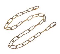 NIYANGLE Cadena Colgante para Lámparas de Araña de Hierro 3x1,8 M Color Dorado Antiguo con 2 Cierres de 4 Mm, Extensión Ajustable para Accesorios de Iluminación y Luces LED en Techos Altos