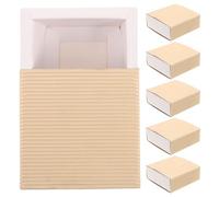 NIYANGLE Caja de Almacenamiento para Fósforos de Papel Blanco, Pack de 6 Piezas, Portátil y Multifuncional Diseño Compacto para Uso en Camping y Hogar