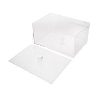 NIYANGLE Caja de Almacenamiento para Secadora con Tapa Transparente Dispensador de Detergente Acrílico Resistente Organizador Rectangular para Lavandería y Baño Contenedor para Polvo