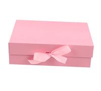 NIYANGLE caja de estuche con lazo de novia recipientes para galletas para regalar caja de embalaje de estuche de con lazo cosmético envase Compañero rosa