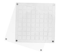 NIYANGLE Caja de Exhibición para Conchas Marinas Acrílica Transparente Compartimentos Organizador Multi-rejilla para Colecciones y Objetos Decorativos