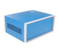 NIYANGLE Caja de Proyecto Eléctrico Metálica Azul para Uso Industrial y Personal Instalación Fácil y Diseño Elegante para Conexiones y Protección