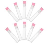 NIYANGLE Caja Organizadora de Plástico Transparente Diseño Plano Pequeño 10 Piezas y Fácil Mantenimiento para Puntas de Amolar Uñas para Uso en Manicura en Casa