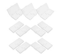 NIYANGLE Caja Portátil Rectangular Transparente para 12 Cepillos Interdentales Tapa Abatible a Prueba de Polvo Estuche Compacto para Higiene Bucal y Viaje Organizador Plástico para