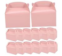 NIYANGLE Cajas De 20 Piezas Cajas De De Carton Con Tapa De Con Asa Cosas De Pijamada De Con Tapas a Granel De Favores Hablador Joyero Novia Mini Papel