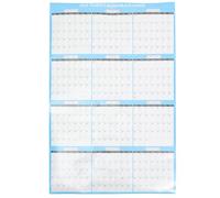 NIYANGLE Calendario de Pared para Escribir 2024 Superficie Suave y Diseño de Bloc de Notas en Papel Azul para Organizar y Recordar Fechas Importantes