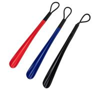 NIYANGLE Calzador Práctico para Zapatos 3 Piezas Colores Mixtos, Herramienta Auxiliar Ligera de Plástico Resistente para Uso Doméstico, Adecuado para Embarazadas y Personas Color Aleatorio