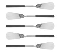 NIYANGLE Calzadores Telescópicos de Acero Inoxidable Mango Ergonómico Antideslizante, 5 Piezas, Ajustables y Portátiles para Botas y Zapatos, Ideales para Uso Diario y Personas