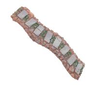 NIYANGLE Camino de Jardín en Resina Textura Realista y Diseño Modular para Miniaturas, Adecuado para Escenas Exteriores y Decoración de Casas de Muñecas