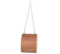 NIYANGLE Casa de Pájaros de Madera Colgante para Exterior Protección contra Lluvia y Refugio, Decoración Natural para Jardín y Patio Ideal para Aficionados la Naturaleza