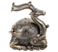 NIYANGLE Cenicero de Ciervo Cenicero de Metal Vintage Decorativo Hogar la Oficina Balcón Colección