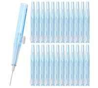 NIYANGLE Cepillos Interdentales Suaves 40 Piezas 0.7 MM Mango Ergonómico para Limpieza entre Dientes Uso en Viajes y Cuidado Diario