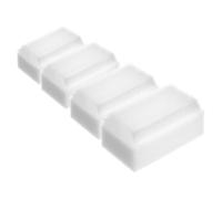 NIYANGLE Cepillos Sensoriales para Terapia de Integración 4piezas para Bebés, Esponja y Cepillo Plástico Blanco para Baño y Entrenamiento Cómodo