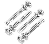 NIYANGLE Cierres de Émbolo Resorte para Cuna Ñiño 4 Piezas Pestillos Metálicos Resistentes Intemperie para Puertas de Jaula y Armarios Mecanismo Seguro y Flexible para Protección