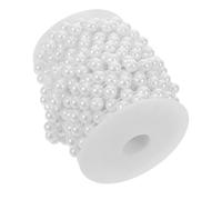 NIYANGLE Cinta de Perlas Falsas Rollo de Manualidades Guirnalda de Perlas Artificiales para Bodas Fiestas y Decoración Elegante