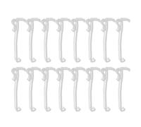 NIYANGLE Clips Transparentes para Cenefas de Persianas Verticales 8,25 Cm, 25 Unidades de Plástico Resistente, Soporte Oculto para Decoración y Reparación de Cortinas en Hogar