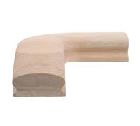 NIYANGLE Codo de Pasamanos de Madera Maciza 45x75 Mm de Caucho para Esquina Derecha, Conector Angular Seguro para Barandilla de Escalera, Pieza de Transición Resistente para Proyectos