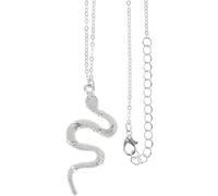NIYANGLE Collar de Moda Colgante de Serpiente de Aleación en Plata, Diseño Creativo y Estilo Europeo y Americano, Obsequio Adecuado Acabado Fino y Fácil de Llevar