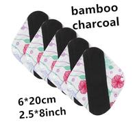 NIYANGLE Compresas Menstruales Reutilizables de Bambú Super Absorbentes con Alas Lavables Hipoalergénicas para Mujer Unidades con Bolsa de Almacenaje Protección Nocturna Cómoda y