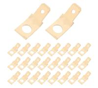 NIYANGLE Conector de Pala Macho de Latón Dorado para Cableado Eléctrico Resistencia al Desgaste y Fácil Instalación Adecuado para Entornos Exteriores y Proyectos DIY