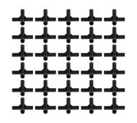 NIYANGLE Conectores de Plástico Negro para Armario de Tela, Instalación Rápida sin Destornillador, Tamaño 6.3x3.7x3.7cm, Paquete de 30 Piezas para Dormitorio y Terraza