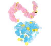 NIYANGLE Confeti para Revelación de Género Círculos Redondos Rosa y Azul Decoración Colorida para Shower y Fiesta de Bienvenida de Recién Nacido Fácil Limpieza Colores Suaves y Elegantes