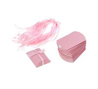 NIYANGLE Conjuntos Cajas De Bombones Caj merienda Bolsa De Dulces Cajas Para Galletas De Favores De La Boda De Almohadas Para Favores Bebé Caja De Bombones Corbata De Moño