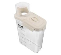 NIYANGLE Contenedor Transparente para Almacenar Granos con Tapa Hermética de Plástico Reutilizable de 2.8l para Cocina y Organización del Hogar