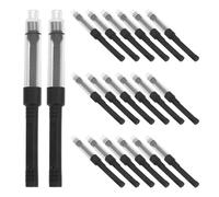 NIYANGLE Convertidor de Tinta para Pluma Estilográfica Recargable, 20 Unidades, Diámetro 2.6 Mm, Sistema Push-pull, Absorbente de Plástico Resistente, Recambio para Oficina, Escuela