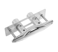 NIYANGLE Cornamusa para Amarre Seguro en Muelles de Acero Inoxidable Retráctil y Placa de Soporte Resistente para Barco Montaje Empotrado